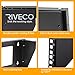 RIVECO 5U Wall Mount Vertical Rack Network Bracket Firm Constructed Easy Assembly Narrow Space Mounting Racks for AV & Stereo Equipment Black