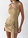 Tiger Mist Women's Mini Dress - Azelma - Gold
