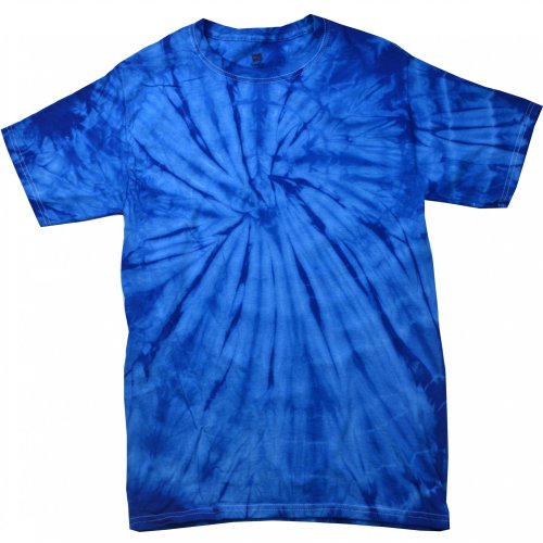 Colortone - Camiseta psicodélica Monocolor de Manga Corta para Adultos Uninex - Verano Hippie (Pequeña (S)) (Azul Royal)