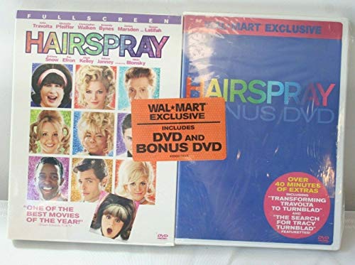 HAIRSPRAY FULL SCREEN + BONUS DVD WALMART EXCLUSIVE