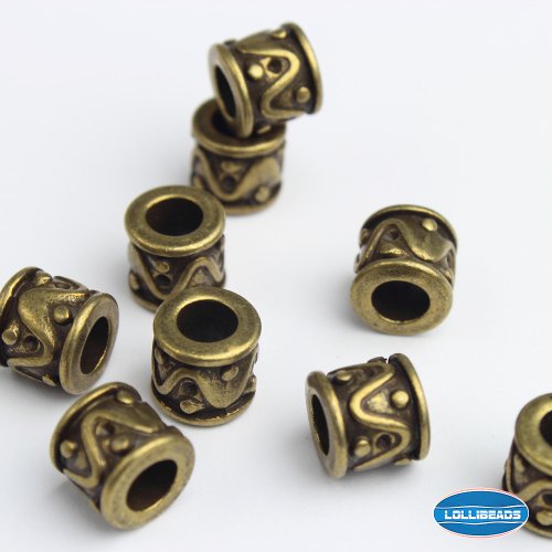 lollibeads (TM) peltre pulsera de bronce latón antiguo joyería Marcado resultados Espaciador Cuentas Charms Y Más