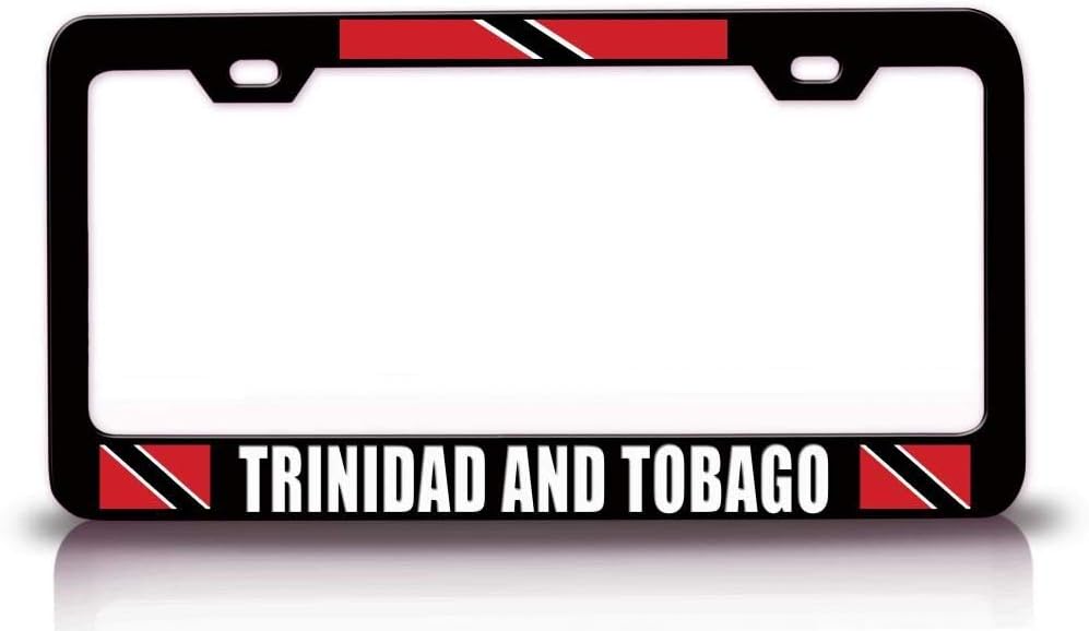 Trinidad and Tobago Flag Metal Car SUV Truck License Plate Frame Bl x74
