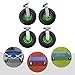 10 Inch Pneumatic Casters Set of 4 (Includes 2 Swivel & 2 Rigid), Heavy Duty Industrial Casters Air Tires Rubber Wheel with Tread Pattern for Hand Truck Freight Equipment