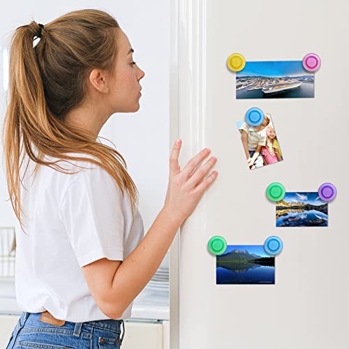 Difit 20 Pcs Fridge Magnet Small Round Refrigerator Magnets Cute Whiteboard Magnets Mini Strong Magnets Fridge Tiny Funny Magnets For Whiteboard Fridge Locker Kitchen Home Office Gift (Colorful) #TOP3