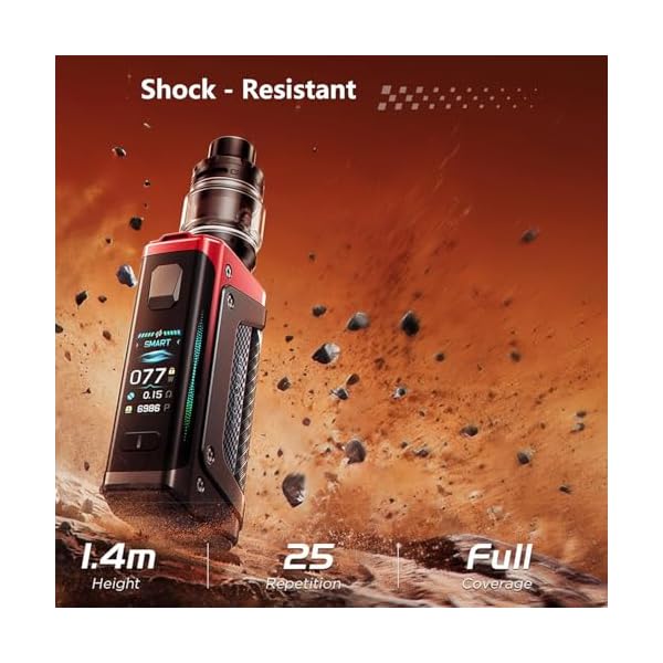 GEEKVAPE Aegis Legend 5 Kit | 200W Aegis Legend 5 TC Box Mod + 7ml GeekVape Z Sub Ohm Tank 5 (Z0.2 XM + 0.4 XM Boost Coil), Sans nicotine,San Batterie