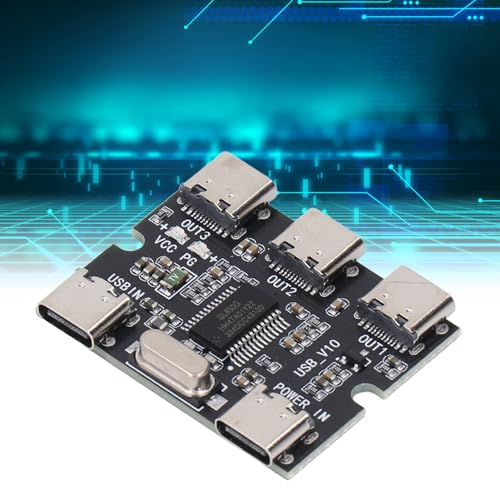 Módulo de expansión USB tipo C duradero: concentrador plug and play de 3 salidas 5V 2