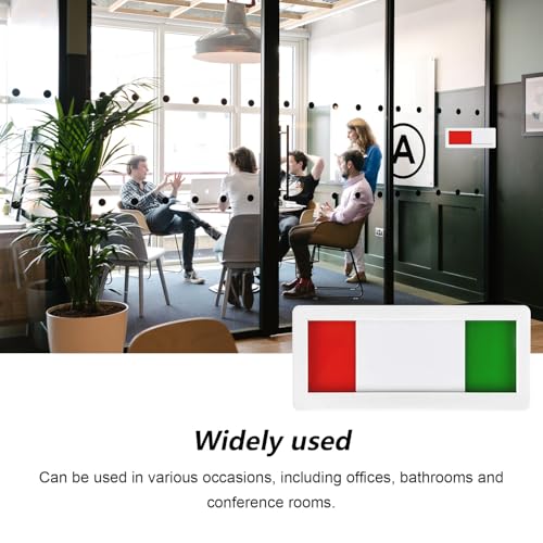 4 Stücke Bitte Nicht Stören Schild, Acryl Selbstklebend Frei Besetzt Schild Türschild, Besetzt Schild Toilette mit Schieber, Do Not Disturb Klebeschild für Büro, Konferenzraum, Toilette (1)