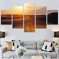 SIGNWIN 5 Panel Canvas Wall Art Modern Art Forest Multicolor Photography Relax/Calm Romantics Scenic for Home Decorations Ready to Hang - 60