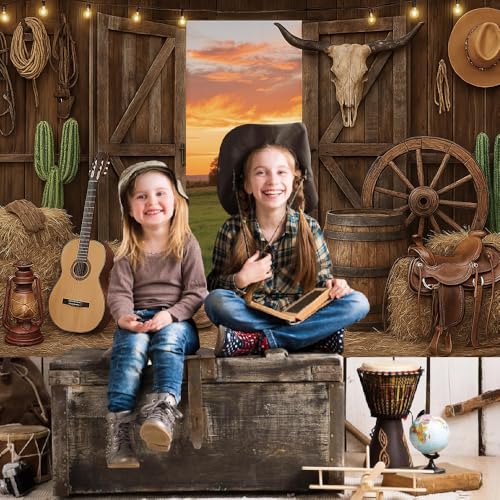 Fondo fotográfico 10x8 pies Western Cowboy miniatura 3