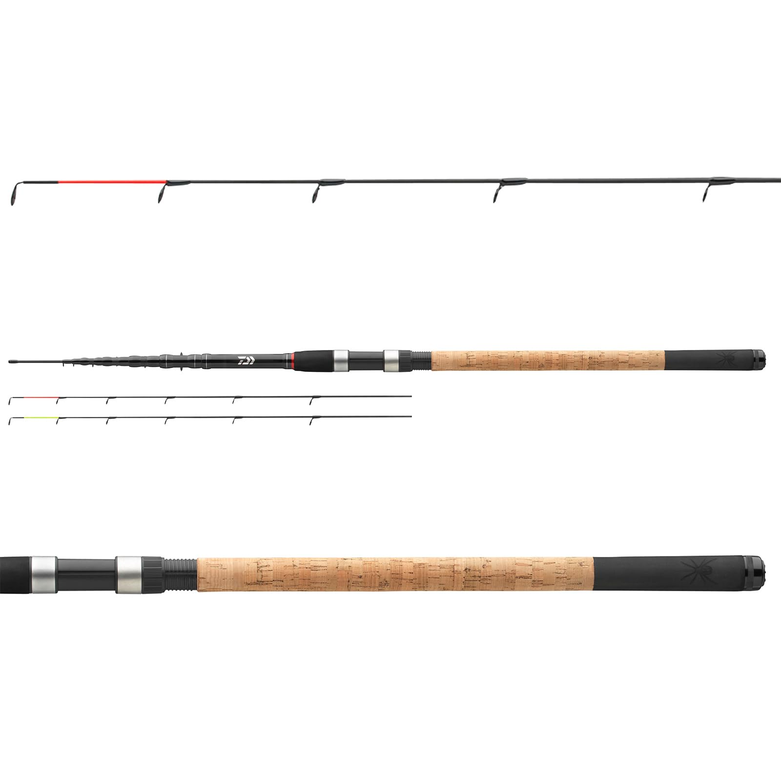 DAIWA Black Widow Mangeoire télescopique Longueur 3,60 m Poids de lancement : 119,9 g