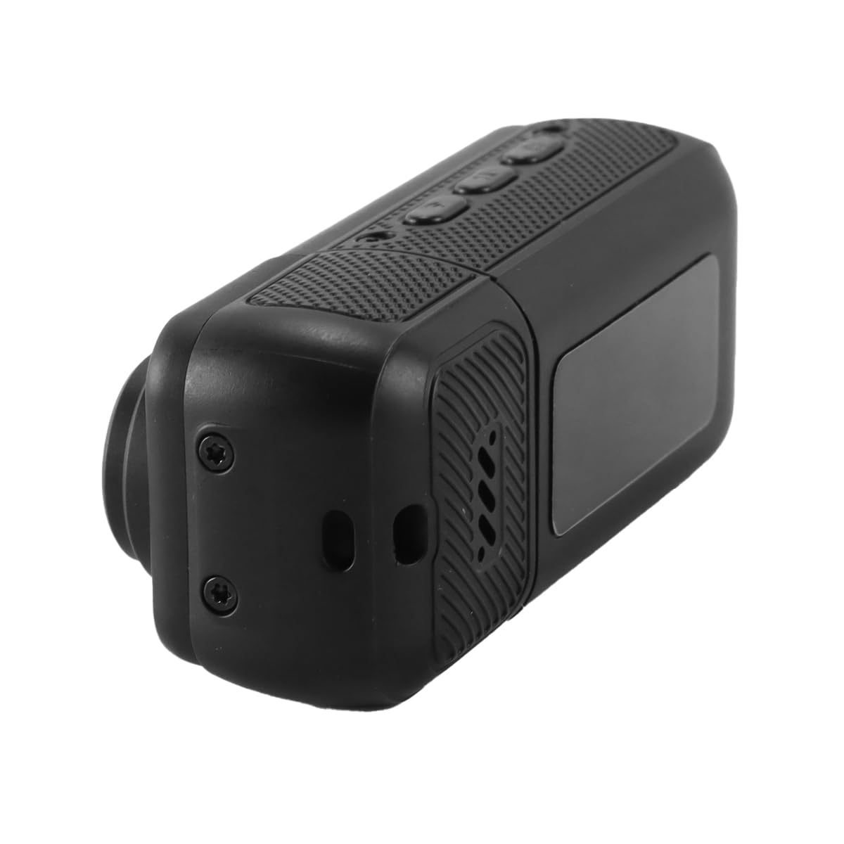 Alide Kamera sportowa S70 Mini (czarna) – 2,7K HD, obiektyw obrotowy 180°, ekran 1,47 cala, magnetyczny pasek na rękę + karta SD 64 GB, kamera kieszonkowa do vlogowania, jazdy na rowerze i podróży