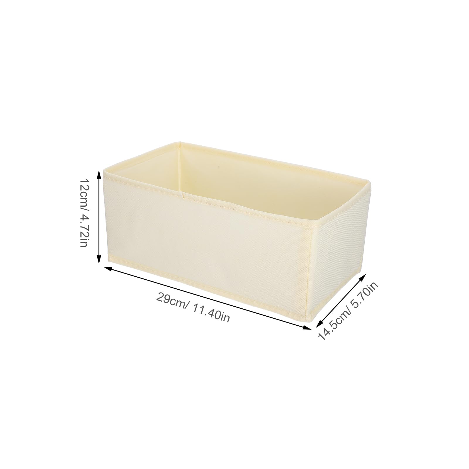 Organizzatore Intimo Cassetto 6 Pezzi Beige per Armadio