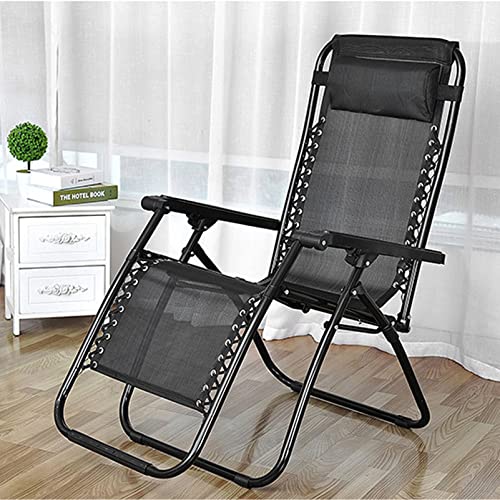Chaise longue zero gravity 72 cm pliable pour terrasse et camping - 3