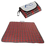 Paladineer Outdoor Durable Plaid Camping Picnic Blanket Beach Blanket with Handles Water-resistant Foldable Blanket