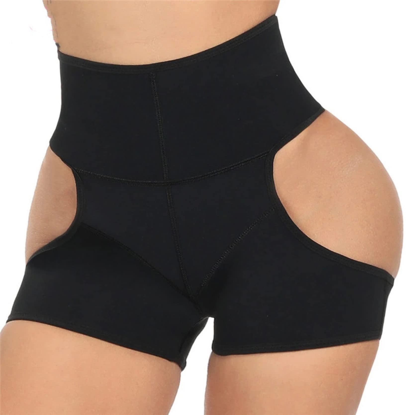 QHQQXN Damskie urządzenie do modelowania sylwetki Hollow Out Shapewear Butt Lifter majtki wzmacniają majtki modelują brzuch