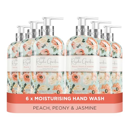 Baylis & Harding Royale Garden Peach Peony & Jasmine Hand Wash 500ml pack of 6