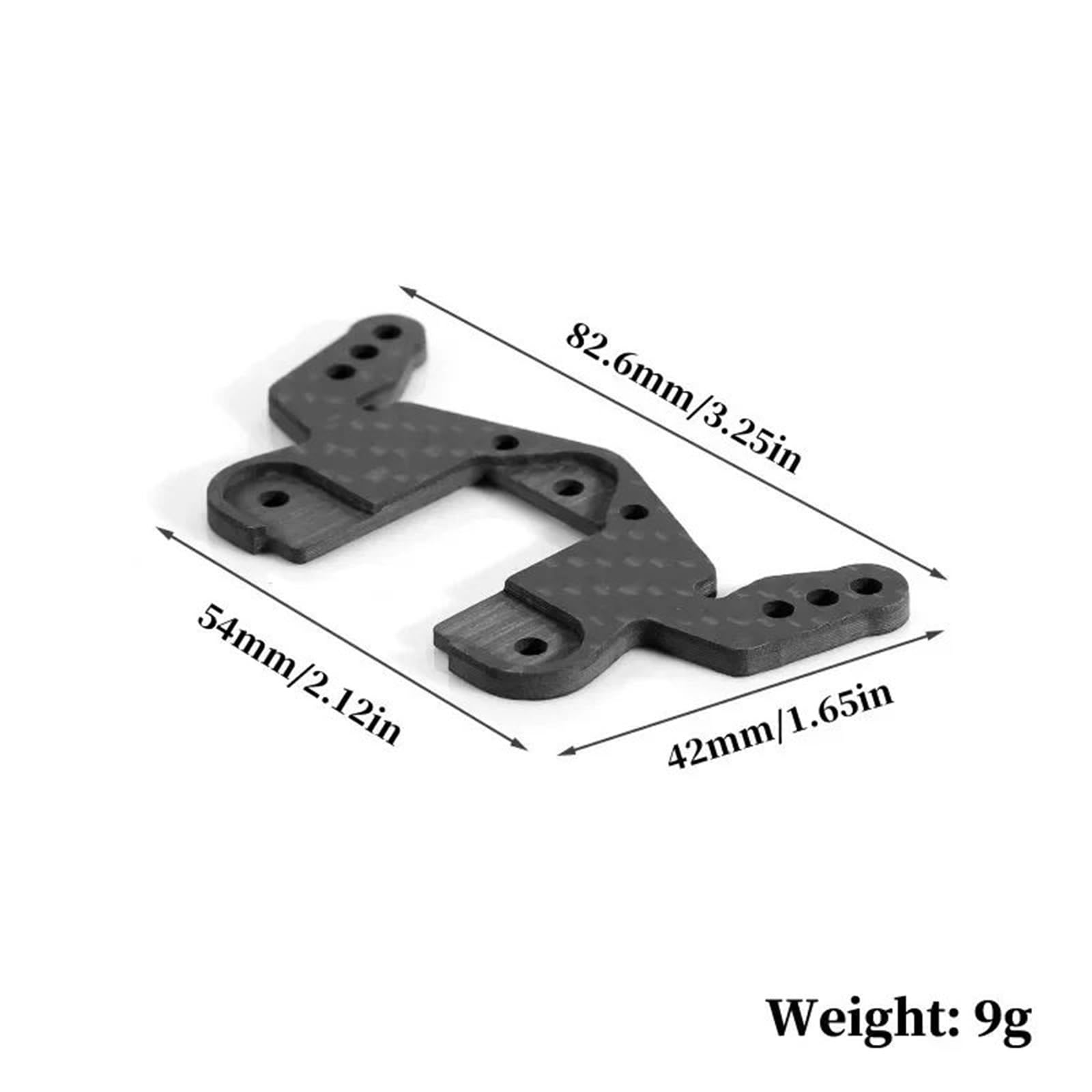 Ammortizzatore Posteriore Torre Fibra Carbonio Materiale Speciale Per Tamiya Per Hotshot Ii 2024 1/10 RC Auto Parti Aggiornamento Accessori Ricambi Modellini RC