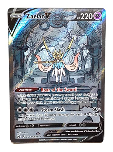 Pokemon - Zacian V GG48/GG70 - Crown Zenith - Galarian Gallery - Ultra Rare Alternate Art