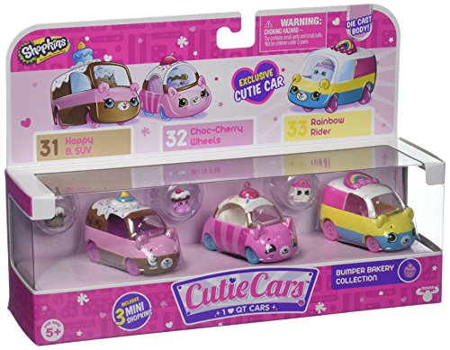 Moose Toys Cutie Cars Shopkins S1 3pk - Bumper Bakery