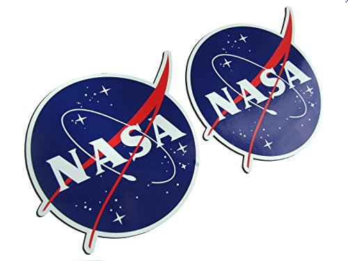 Adesivo Bumper, motivo: National Aeronautics and Space Administration NASA, 110 x 85 mm, 2 pezzi