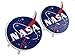 Adesivo Bumper, motivo: National Aeronautics and Space Administration NASA, 110 x 85 mm, 2 pezzi