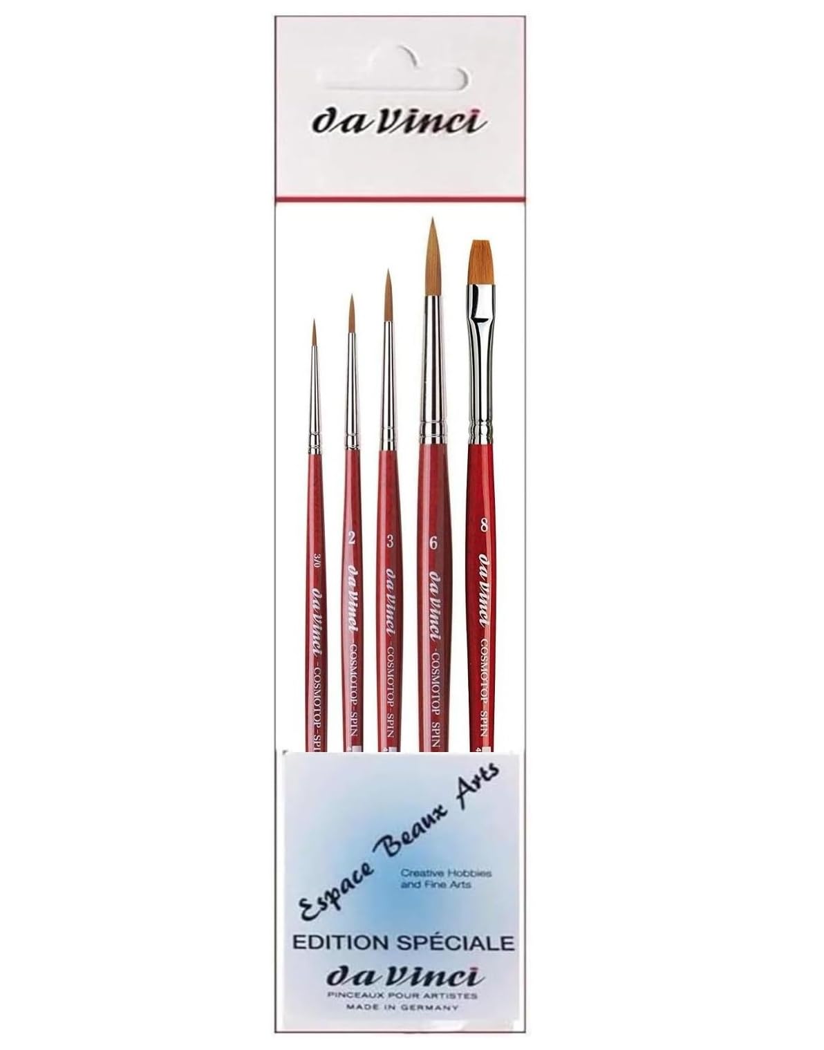 Series 5580 cosmotop Spin - Aquarell Pinsel Synthetik, no. 0/3, 2, 3, 6 und Series 5880. NO.8
