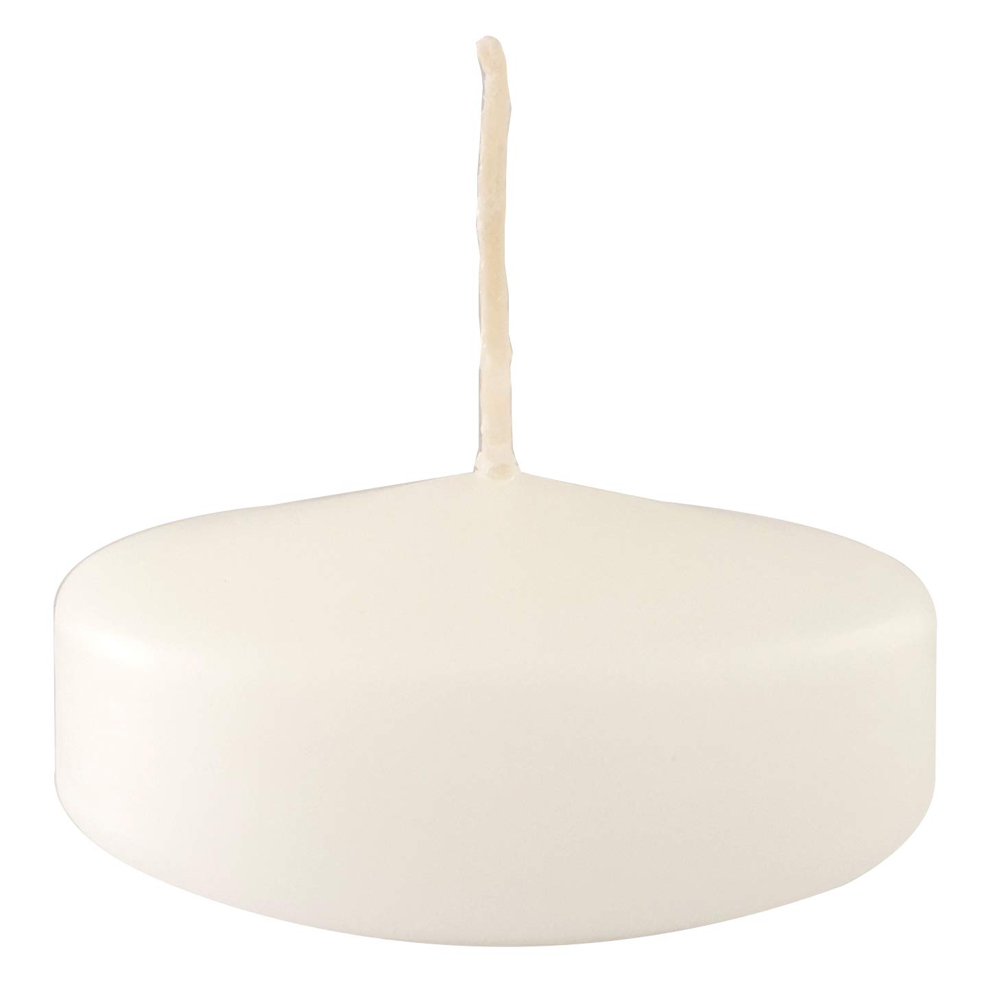 Pack of 28 Floating Candles - Diameter 5 cm - 5.5 Hours Burn Time - White Colour Cereria Di Giorgio