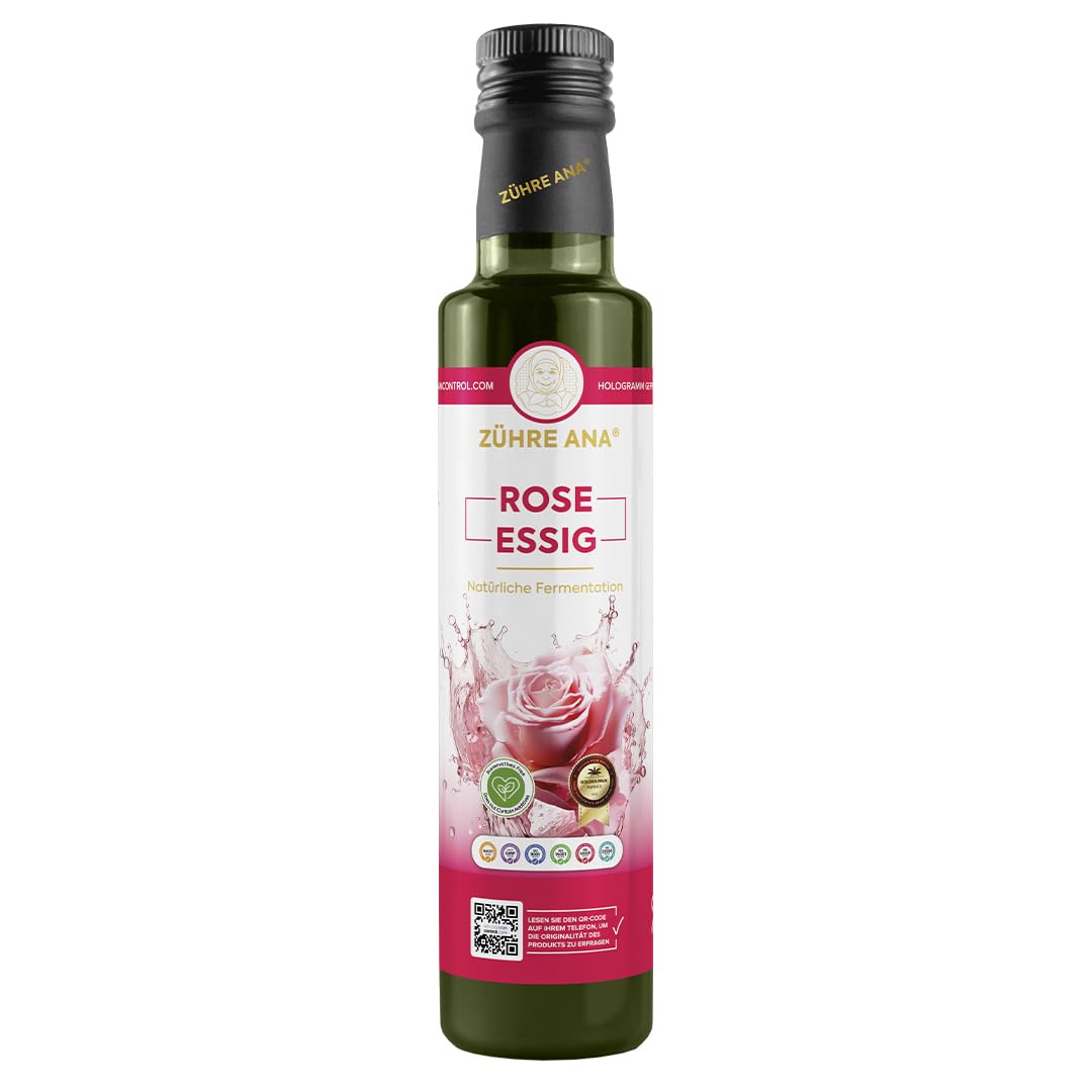 Vinagre de Rosas 500 ml – Fermentado naturalmente, puro y aromático, para uso culinario y tónico refrescante