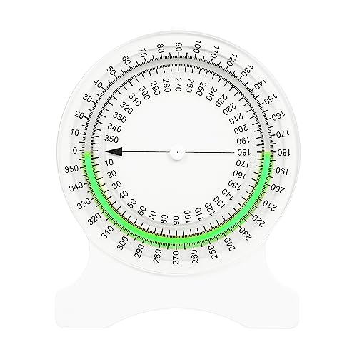 Garosa Inclinometer Measurement Tool Spinal Cervical Thoracic Spine Torsion Angle Professional Physical Occupational Chiropractic Kinesiology Rehabilitation Tool (Green)