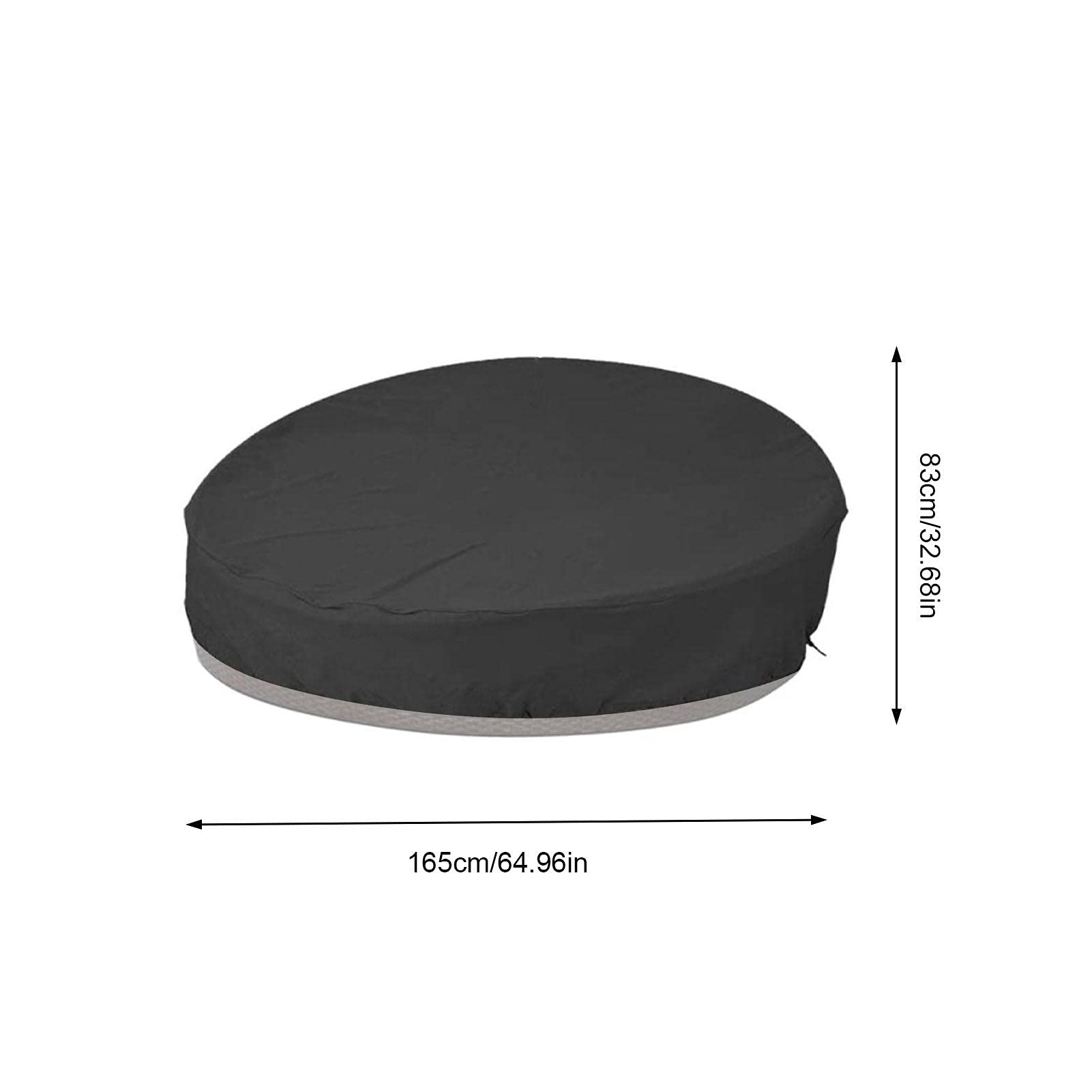 cama redonda, impermeable, para exterior, para sofá jardín, resistente a los rayos UV