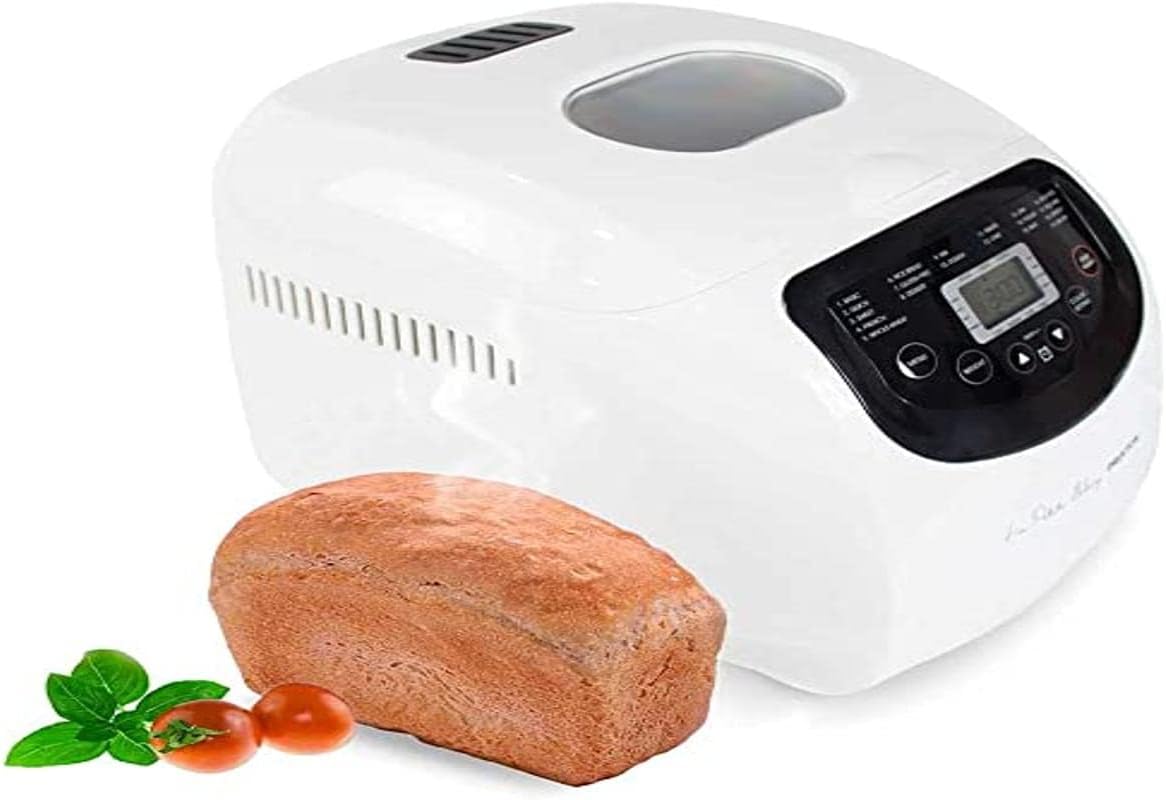 PRIXTON - Macchina del pane La Petite Bakery - 19 Programmi - 3 livelli di tostatura - Capacità 1000g - Schermo con Pulsanti e Timer - Potenza 650 W PRIXTON - Macchina del pane La Petite Bakery - 19 Programmi - 3 livelli di tostatura - Capacità 1000g - Schermo con Pulsanti e Timer - Potenza 650 W