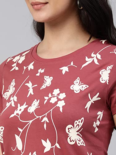 Image of Lyra Women's Cotton Regular Fit T-Shirt