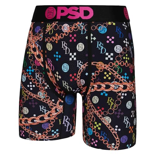 PSD Men's Boxer Briefs - Monogram Luxe 3 Pack, 7 Inch Inseam, Stretchy Moisture-Wicking Boxer Briefs for Men Pack, Medium2