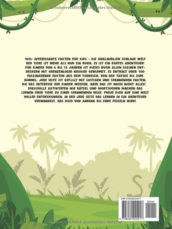 Miniatura 2 de 100+ interessante Fakten für clevere Jungen & Mädchen ab 6 Jahren Die unglaublich schlaue Welt der Tiere - Lehrreiches und lustiges Buch mit bunten