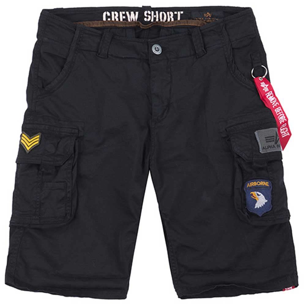 Alpha Industries Men's Crew Short Patch Black