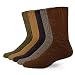 Dockers Men's Docker's 5 Pack Cushion Comfort Sport Crew Socks, Dark Assorted, 10-13 Sock/6-12 Shoe