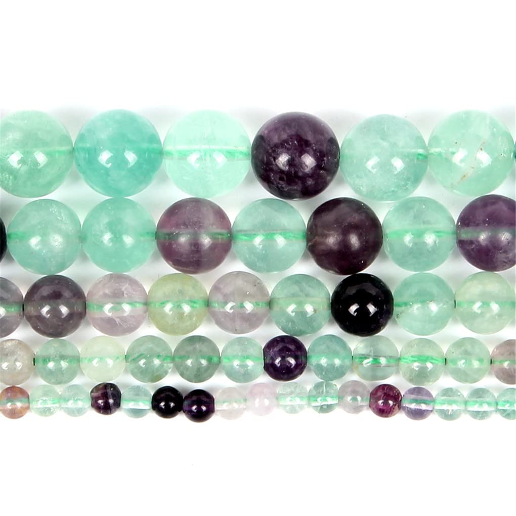 Perles de pierre naturelle fluorite 4mm sans défaut pour remplacer vos composants de bijoux fragiles