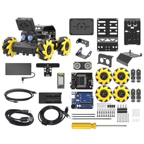 Arduino Robot Car Kit with AI Camera and Sensors