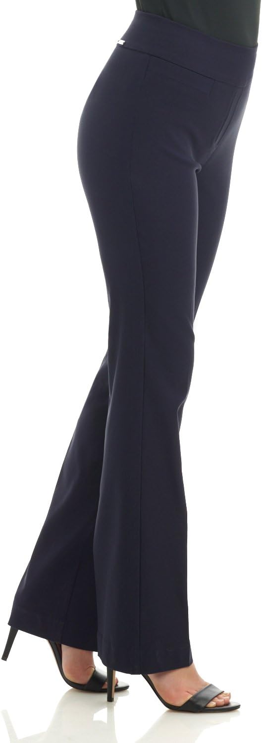 Rekucci Womens Ease into Comfort Stretchy Business Casual Bootcut Pull-On Everyday Office Pant in Regular/Tall/Petite Sizes