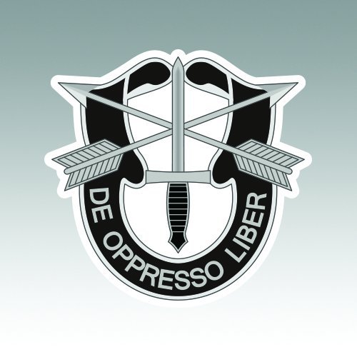 RDW Army Special Forces Sticker - Die Cut - Decal V2 Green Berets U.S. US United States 4.00" x 3.85"