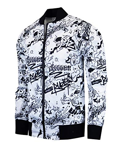 Image of Screenshotbrand Lightweight Hooded Water Resistant Windbreaker - Zip-up Fashion Map Print Rain Jacket