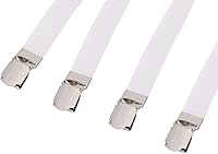 Vista 9 de TOPINCN 4 piezas de sujetadores elásticos para sábanas de cama, correas cruzadas para colchón, clips resistentes, correas flexibles para fundas