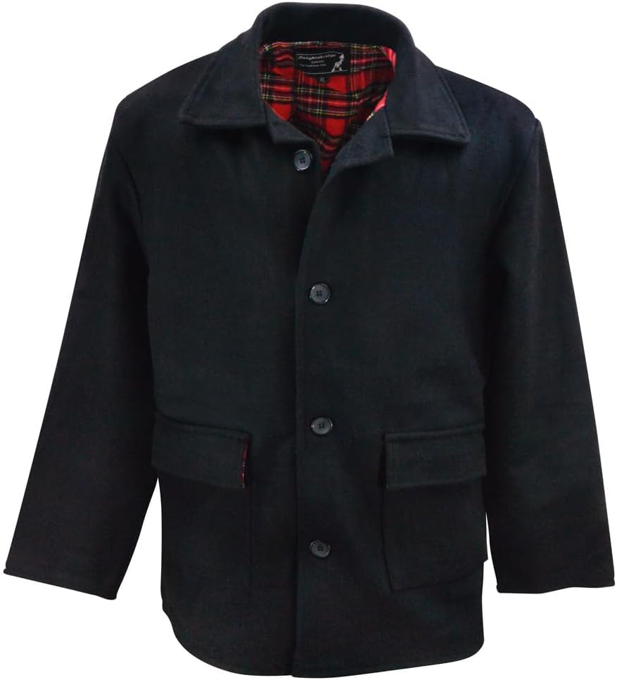 Classic Mens Donkey Jacket Coat Heavy Wool Tartan Togo Ubuy