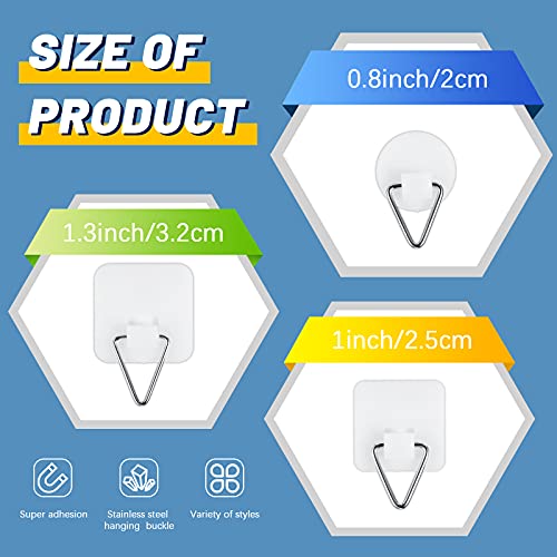 40 Pieces Invisible Adhesive Plate Hanger Round Vertical Plate Holder Self-Adhesive Wall Plate Hanger Self-Adhesive Wall Dishes Hook Rubber Plate Wall Hanger For Bathroom Kitchen Department Office #TOP1
