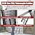 findmall 10.5FT / 3.2M Aluminum Telescopic Ladder Folding Step Inward Sliding Retraction Extension Multi-Use Non-Slip Collapsible Ladder