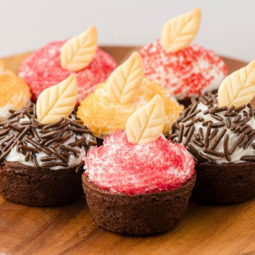 Image of Sweets Indeed Sprinkles 6 Cell Edible Sprinkle Mix Jimmies Perfect for Cake Decorations Baking Ice Cream Cookies Cupcake Topper (Fall)