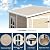 CDCASA 5x4 FT Resin Storage Shed, Waterproof Sheds & Outdoor Storage with Floor & Window & Lockable Door, Tool Shed for Garden, Patio, Backyard