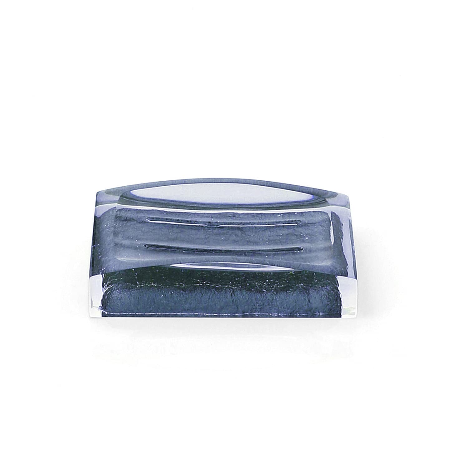 Gedy Antares Soap Dish, Resin, Blue, 7.5 x 11.2 x 2.7