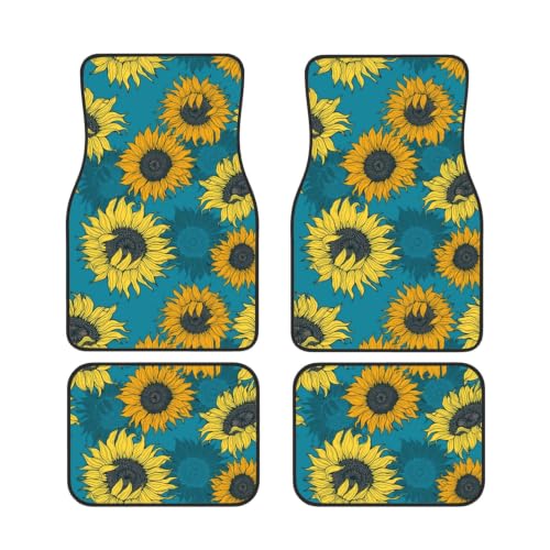 Alfombrillas de neopreno para vehículos con acabado resistente juego de 4