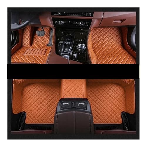 Tapis voiture personnalisé A5 Coupé 2 portes 2007 à 2023 - Confort premium marron